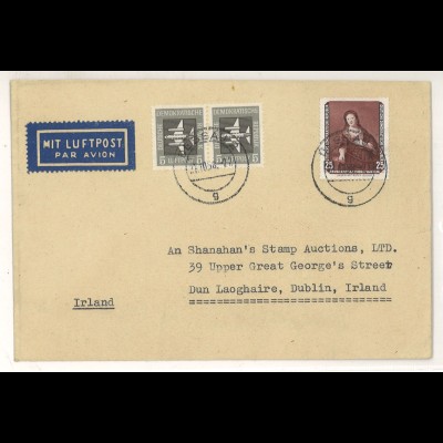 DDR Dessau 1958 Auslandsbrief Luftpost > Irland ex Shanahan SH3000393