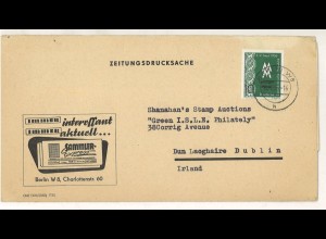 DDR Berlin 1956 Auslandsbrief > Irland ex Shanahan SH3000403