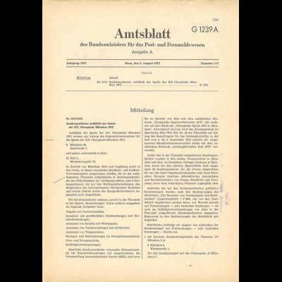 Amtsblatt des Bundesministers für das Post- und Fernmeldewesen, Bonn 1972.