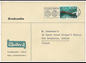 Schweiz Bern 1957 Auslandsbrief > Irland ex Shanahan SH3000722