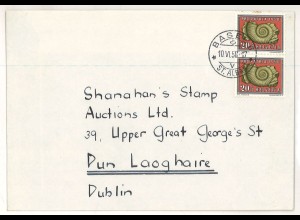 Schweiz Basel 1958 Auslandsbrief > Irland ex Shanahan SH3000725