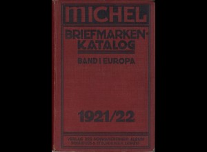 MICHEL-Briefmarken-Katalog Band I Europa 1921/22