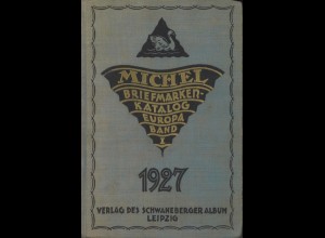 MICHEL-Briefmarken-Katalog Band I Europa 1927