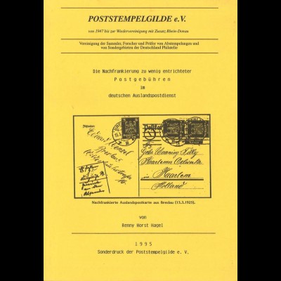 Poststempelgilde e.V. Soest: Sonderdruck 1995 und Neue Schriftenreihe Heft 153/1998.