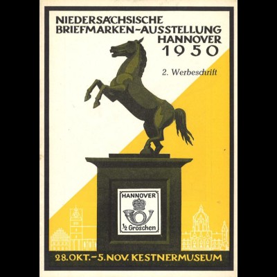 Vier niedersächsische Briefmarkenausstellungen 1950 - 1977.