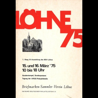 Briefmarken-Ausstellungen Löhne 1975 + 1989.