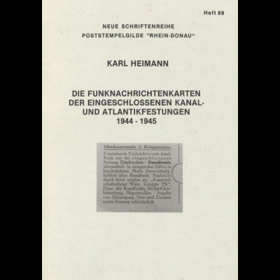 Neue Schriftenreihe der Poststempelgilde "Rhein-Donau", Heft 89 + 93.