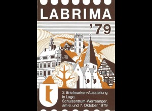 LABRIMA '79. 3. Briefmarken-Ausstellung in Lage 1979.