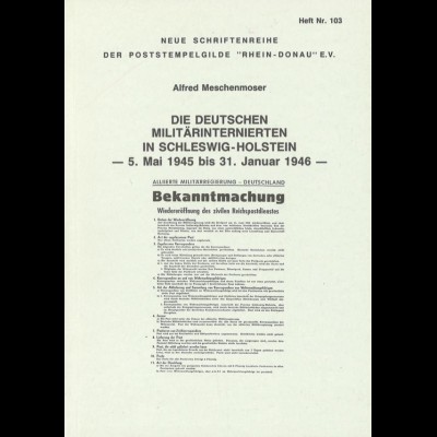 Neue Schriftenreihe der Poststempelgilde "Rhein-Donau" e.V., Heft Nr. 103