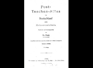 Post-Taschen-Atlas von Deutschland: Ortsverzeichnis von 1920