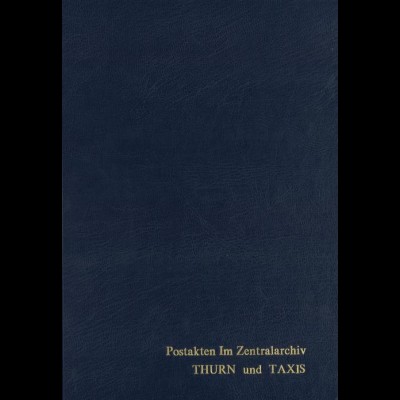THURN & TAXIS: Repertorium der Postakten im Zentralarchiv Thurn und Taxis (1)