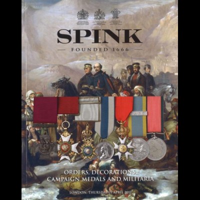 Orders, Decorations, Campaign Medals and Militaria, London: Spink 2011.