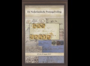 NIEDERLANDE: De Nederlandsche Postzegelveiling 20.-23. März 2013.