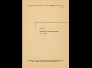 Postgeschichte und Altbriefkunde, Heft 91, 1988.