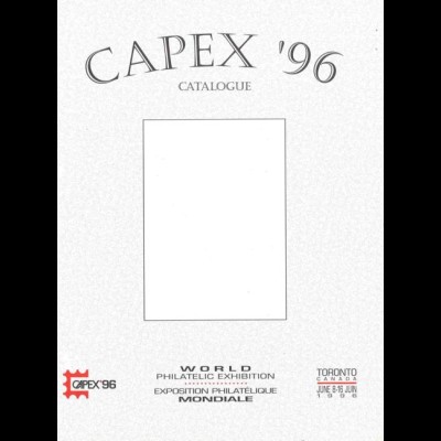CAPEX '96. World Philatelic Exhibition, Toronto 1996.