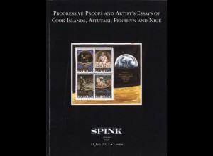 Progressive Proofs and Artist's Essays of Cook Islands, Aitutaki, Penrhyn & Niue