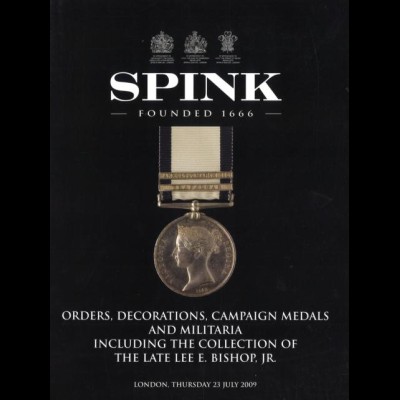 Orders, Decorations, Campaign Medals and Militaria, London: Spink 2009.