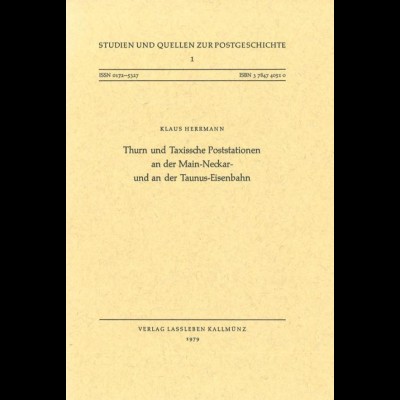 THURN & TAXIS: Studien und Quellen zur Postgeschichte, 3 Bde.