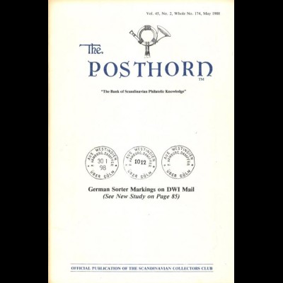 The Posthorn, hrsg. v. Scandinavian Collectors Club, 1988/95/99.