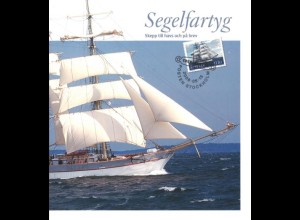 SCHWEDEN: Segelfartyg. Skepp till havs och pa brev. En Bok Med Frimärken.