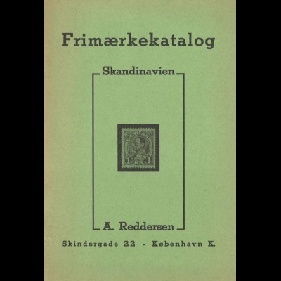 SKANDINAVIEN: Frimaerkekatalog Skandinavien, A. Reddersen, Kopenhagen 1936-1937.