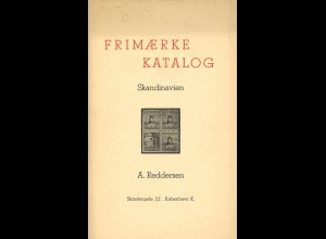 Frimaerke Katalog Skandinavien, A. Reddersen, Kopenhagen 1938-1939.