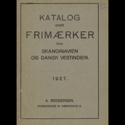 SKANDINAVIEN: Katalog over Frimaerker fra Skandinavien, Kopenhagen 1927.