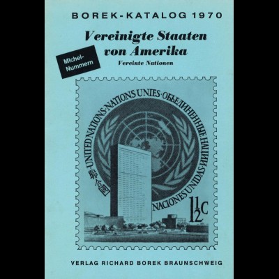 Borek-Katalog Vereinigte Staaten von Amerika, Braunschweig 1970 und 1971.