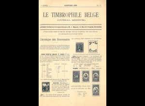 BELGIEN: Le Timbrophile Belge (7.-8. Jg. 1904/05)