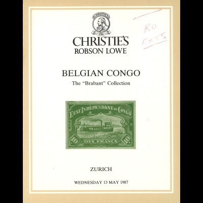 BELGISCH-KONGO: Robson Lowe/Christies: The "Brabant" Collection