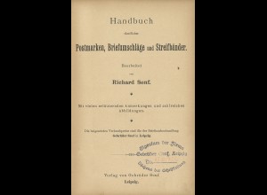 Dr. Moschkau's Handbuch für Postmarken-Sammler, Leipzig: Senf 1891, 7. A.
