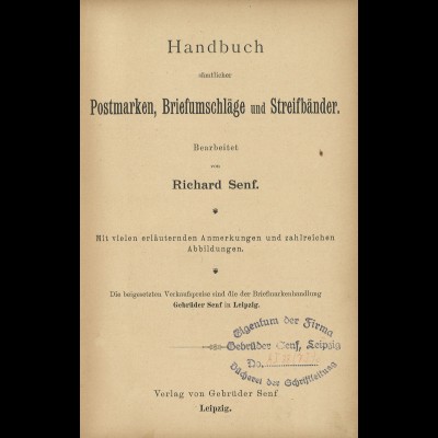 Dr. Moschkau's Handbuch für Postmarken-Sammler, Leipzig: Senf 1891, 7. A.