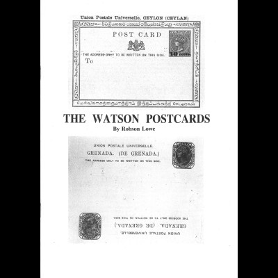 GROSSBRITANNIEN: Robson Lowe, The Watson Postcards 
