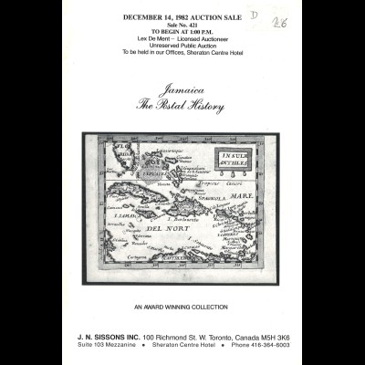 Sissons 1982: Jamaica. The Postal History