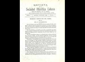 KUBA: REVISTA de la Sociedad Filatélica de La Misma (1902/03)