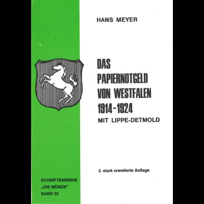 Hans Meyer:Das Papiernotgeld von Westfalen 1914–1924 mit Lippe-Detmold