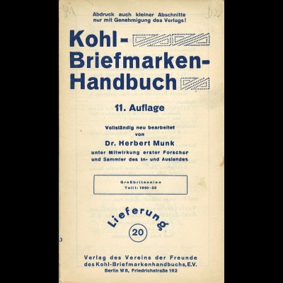 Großbritannien/Great Britain: Kohl-Handbuch Lief. 20–22
