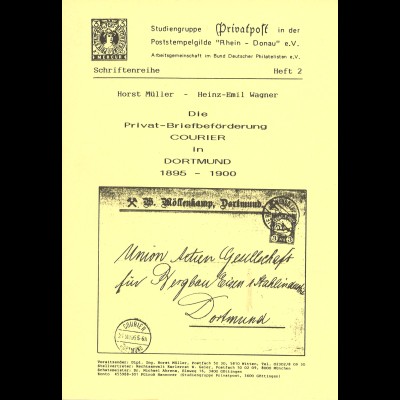 Müller/Wagner: Die Privat-Briefbeförderung in Dortmund 1895-1900
