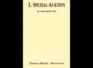 Thomas Henke: 1.–5. Spezialauktion (1993–1997)
