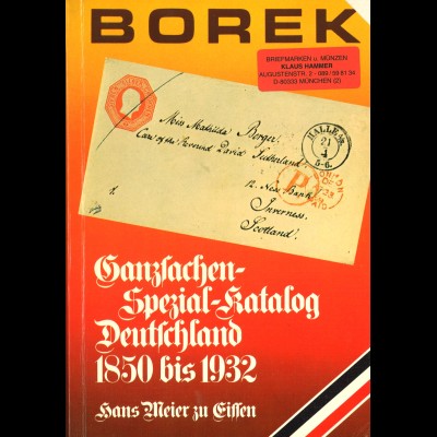 Hans Meier zu Eissen: Borek Ganzsachen-Spezial-Katalog (2 Bände)