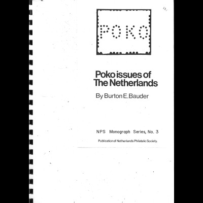 NIEDERLANDE: Burton E. Bauder: Poko issues of The Netherlands (1974)