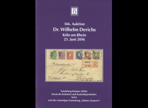 Dr. Wilhelm Derichs: Deutsche Kolonien, 145 .+ 146. Auktion 2014 