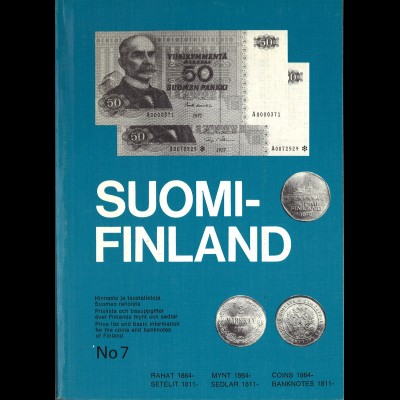 Price list and basic information for the coins and banknotes of Finnland (1978)