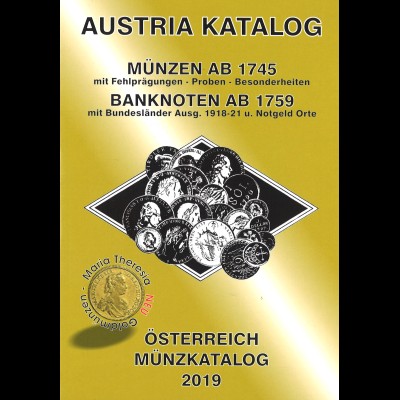 AUSTRIA Österreich Münzkatalog 2019