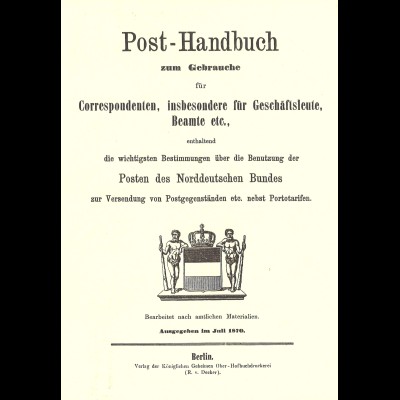 Post-Handbuch zum Gebrauche für Correspondenten ... (Reprint)