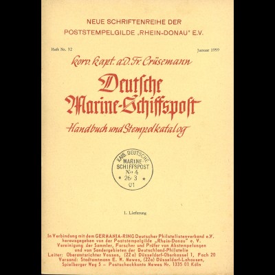 Korv. Kapt. Fr. Crüsemann: Deutsche Marine-Schiffspost (12 Hefte)