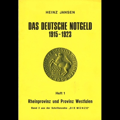 Heinz Jansen: Das Deutsche Notgeld 1915–1923 (7 Hefte)