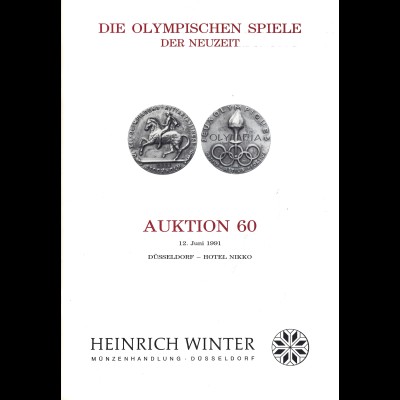Heinrich Winter-Auktion 60+65: Die Olympischen Spiele der Neuzeit (1991/94)