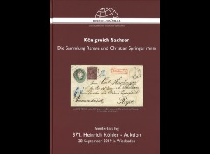 371. Heinrich Köhler-Auktion (Sept. 2019): Königreich Sachsen