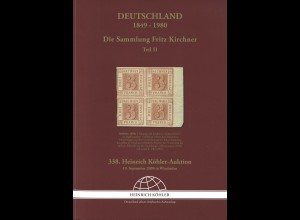 338. Heinrich Köhler-Auktion (19.9.2009): Die Sammlung Fritz Kirchner (Teil II)